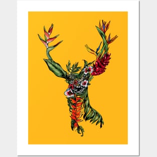 Tropical Deer Posters and Art